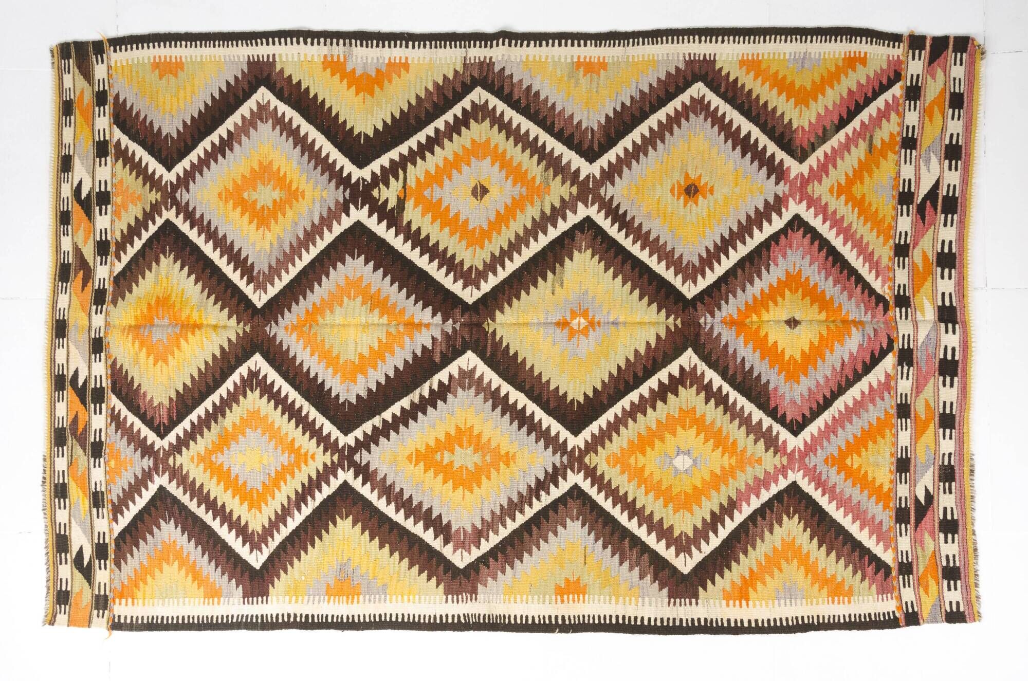 Vintage Anatolian Turkish Kilim Rug