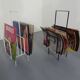 Steel magazine or record racks, 1960s, set of 2