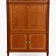 Secretary bar furniture, solid wood Louis XVI style - mirror and shelf