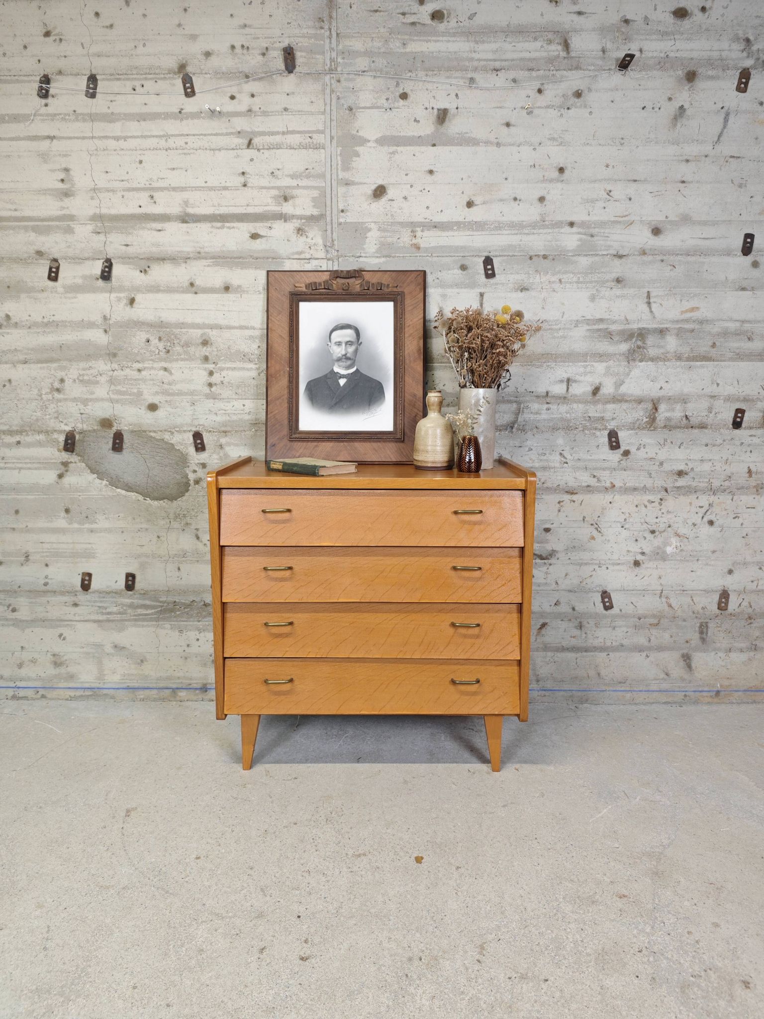 Commode vintage 4 tiroirs