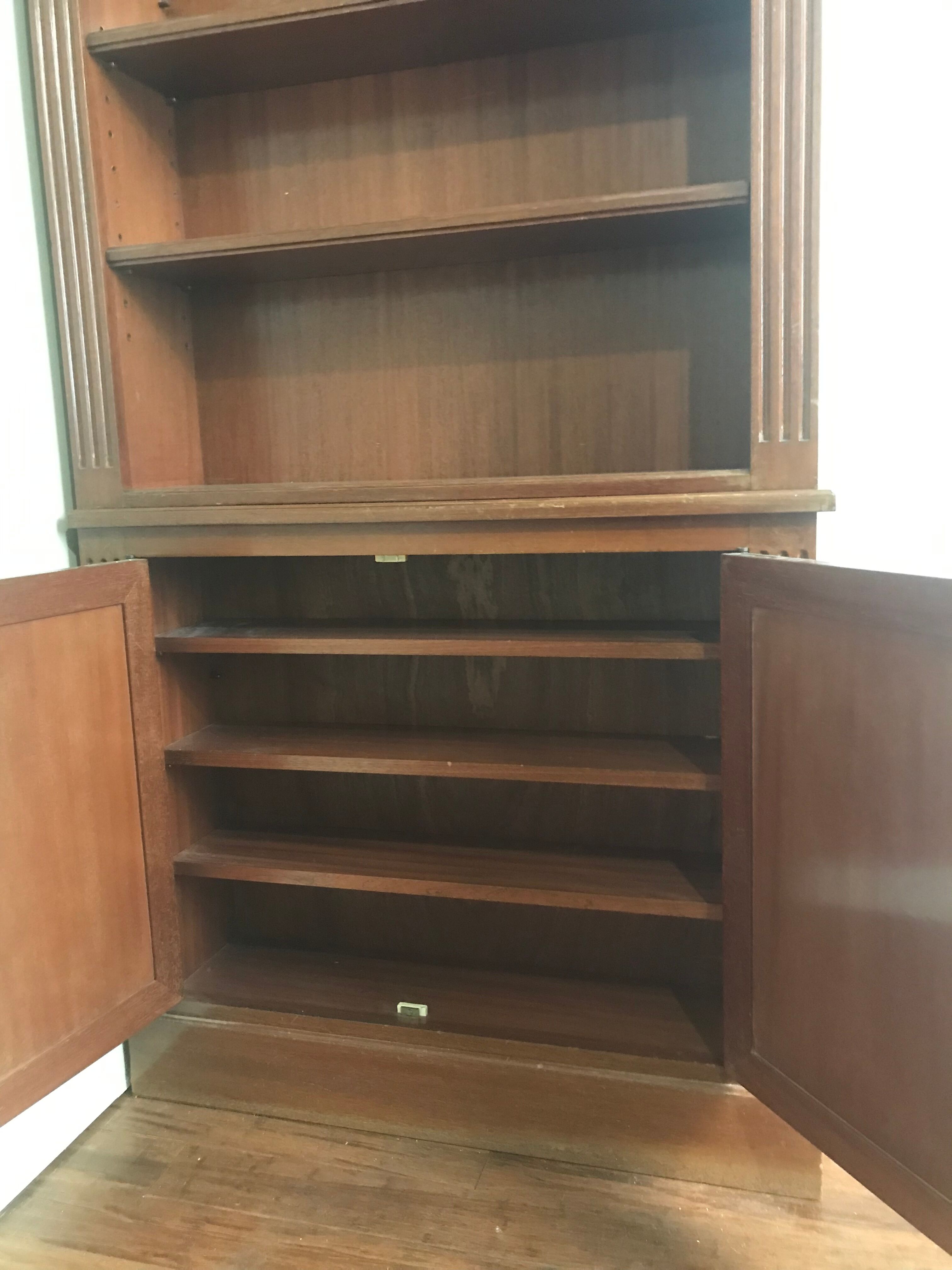 Antique wood bookcase furniture Napoleon III style