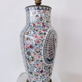 Porcelain lamp foot decorated with Cashemere decoration