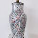 Porcelain lamp foot decorated with Cashemere decoration