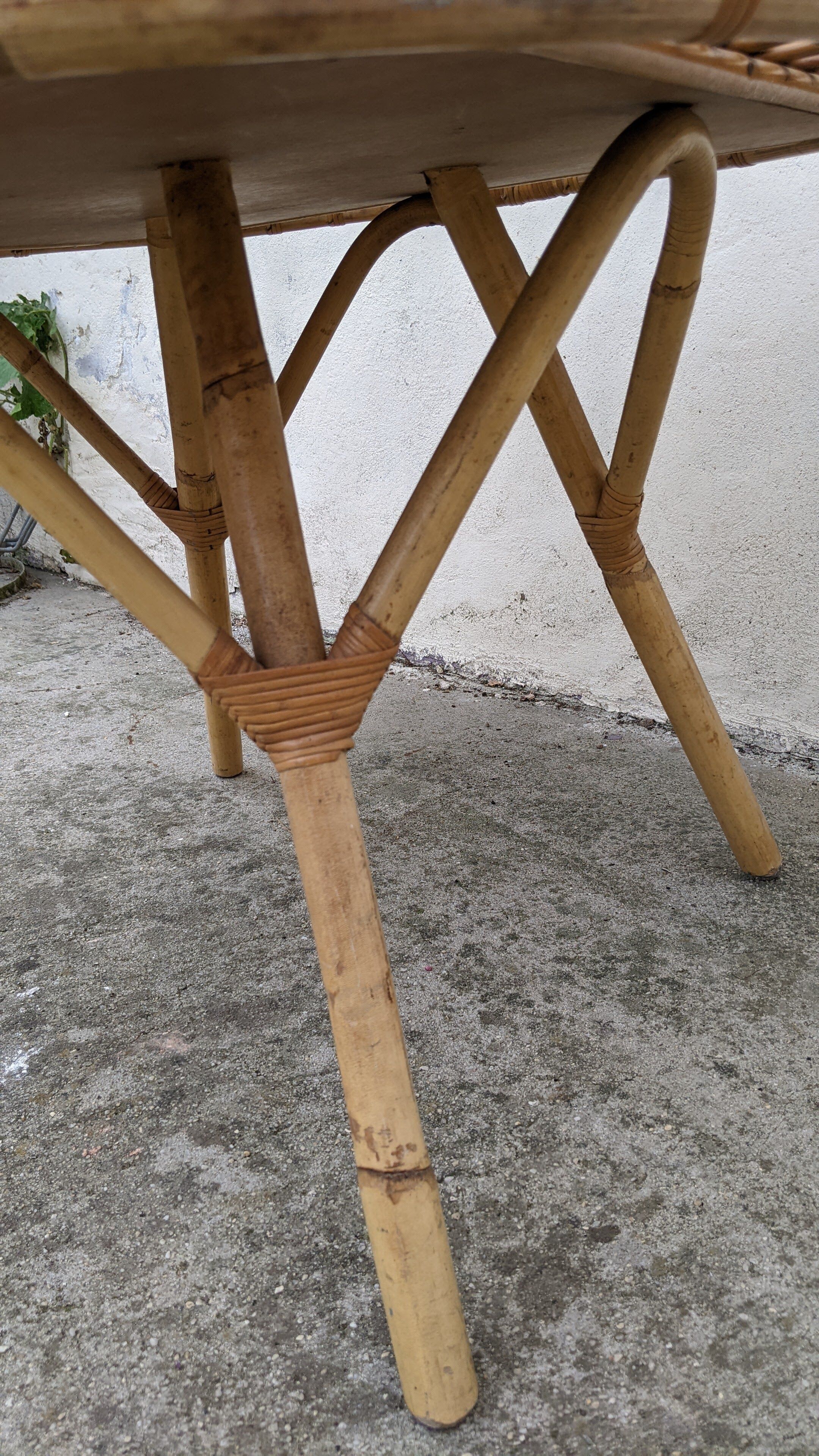 Rattan coffee table