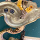Pair of bronze Art Nouveau wall sconces.