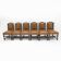 Six Antique Italian Neo-Renaissance Walnut Dining Chairs in Genuine Leather