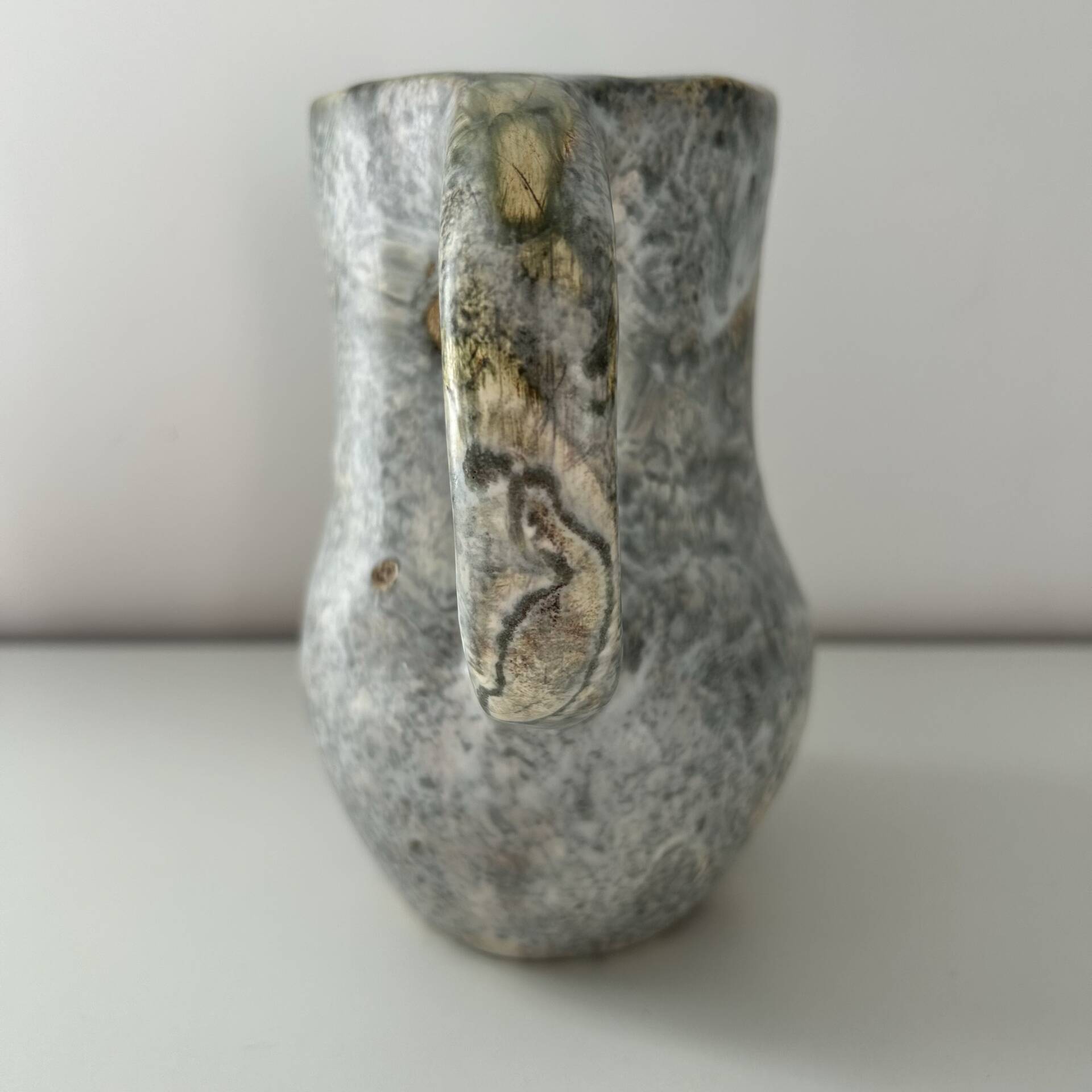 Brutalist pitcher signed PM
