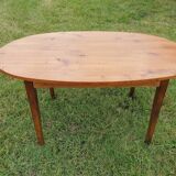 Oval cherry farmhouse table
