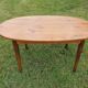 Table de ferme ovale en merisier
