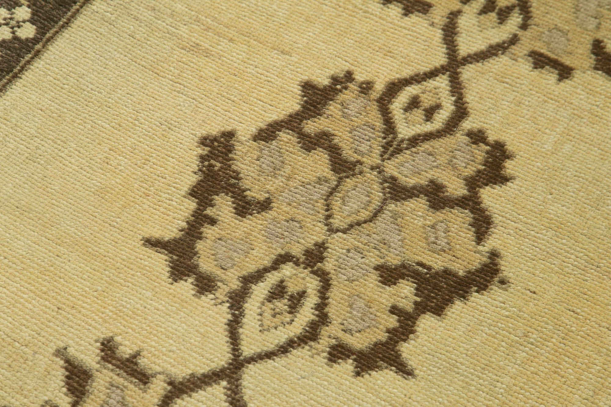 1960s handmade one-of-a-kind oriental beige rug 90 cm x 182 cm