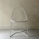 White metal bikini mesh design chair