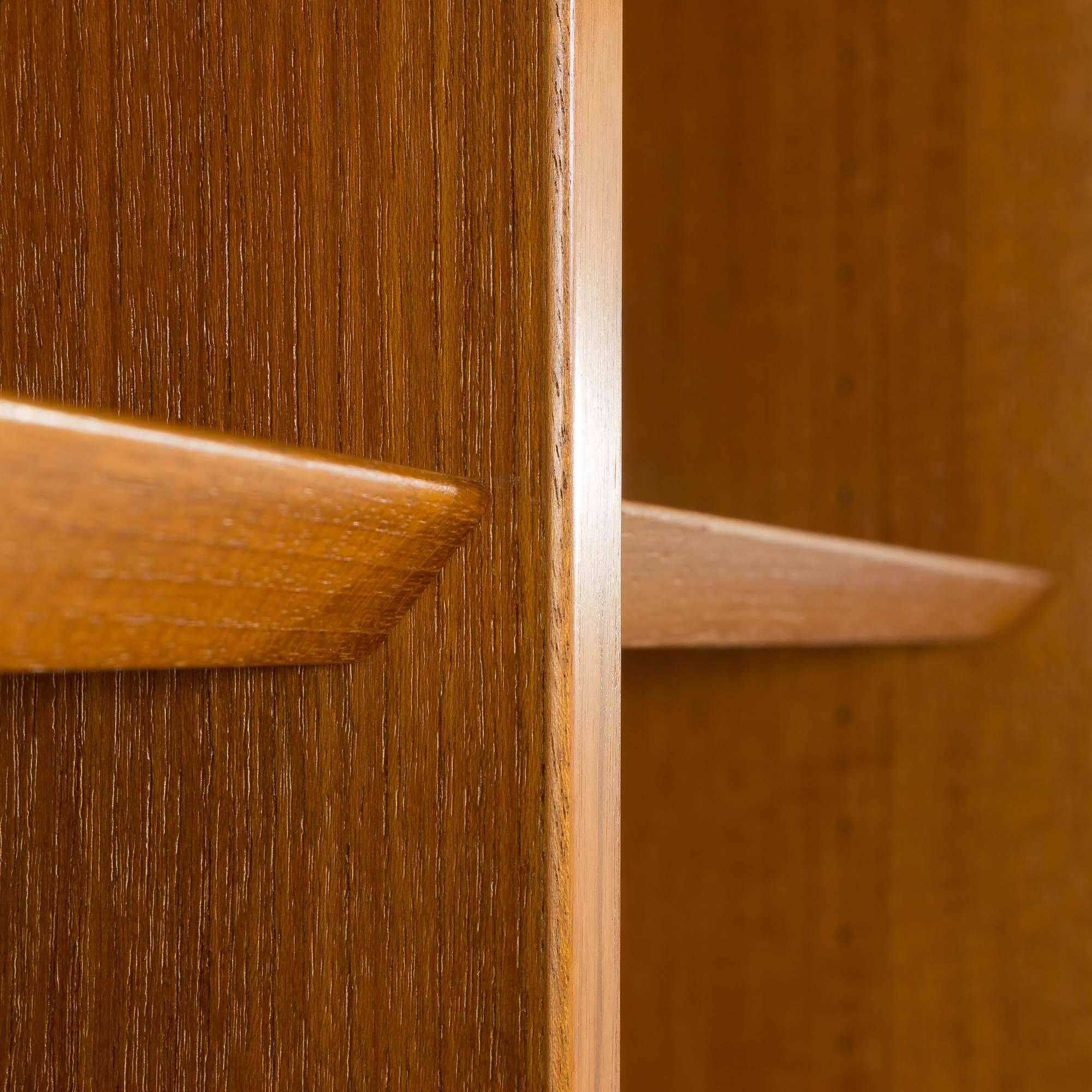 Danish mid century modular bookcase in teak by Poul Hundevad , Denmark
