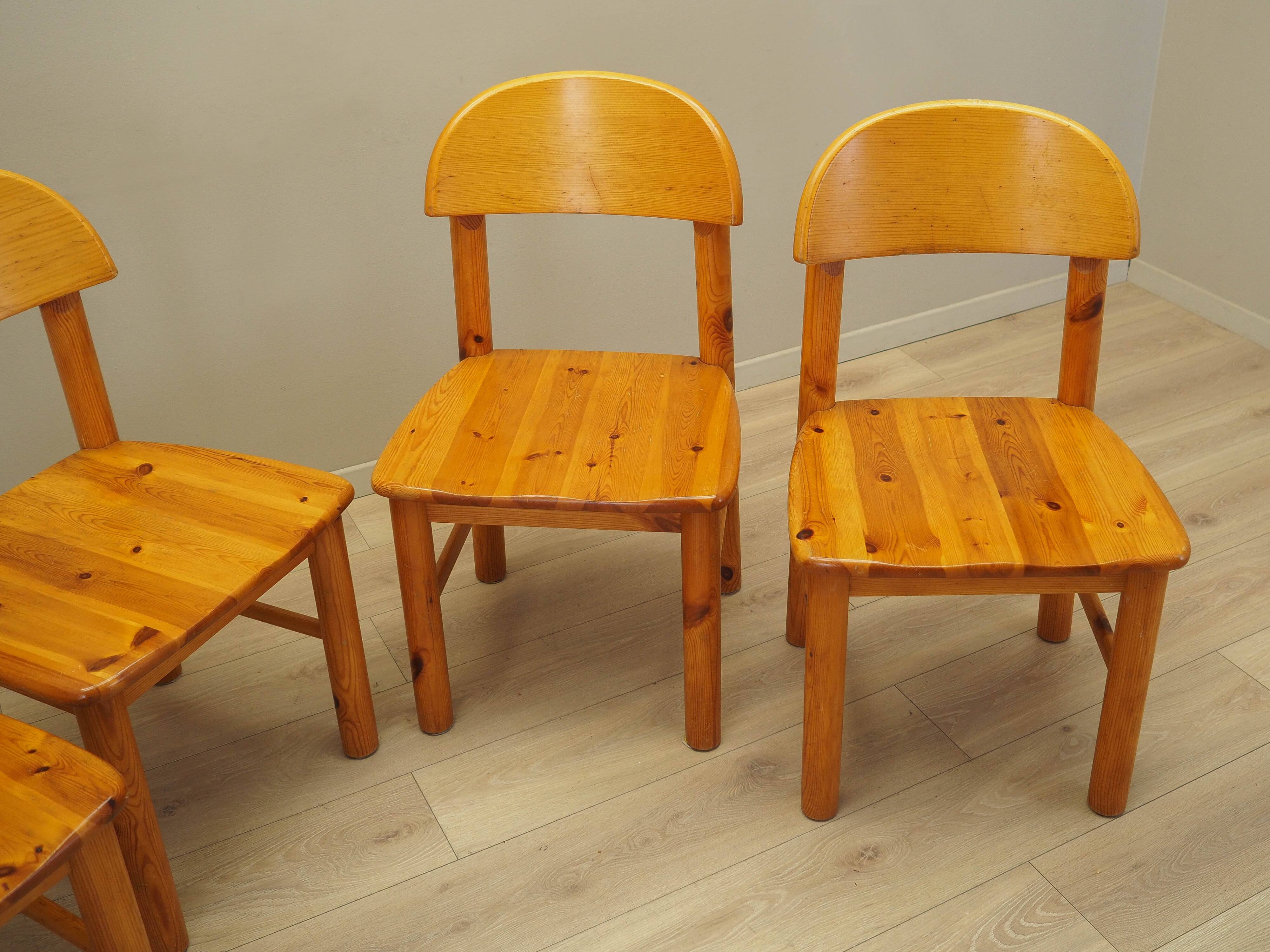 Set of four chairs, Scandinavian design, 1960s, designer: Rainer Daumiller,