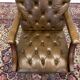 Chaise de bureau Chesterfield anglaise classique marron