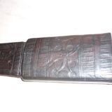 Couteau Touareg avec étui en bois recouvert de cuir 56 cm