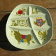 6 vintage fondue plates from the manufacture Salins les bains