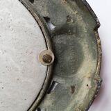 Cast iron art deco bevelled mirror - 39x21cm