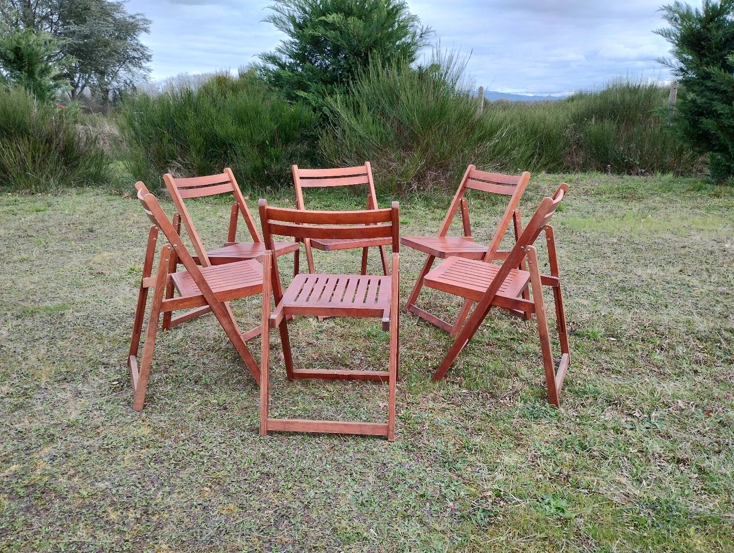 Vintage folding chairs