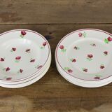 set of 12 plates, 6 flat and 6 hollow N1.
