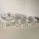 Antique chiseled crystal cups