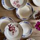 Set of 10 mismatched vintage dessert plates