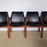 Suite of four armchairs