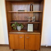 Vintage Scandinavian style sideboard in teak veneer and teak.