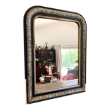 Louis philippe antique mirror with marbled plate