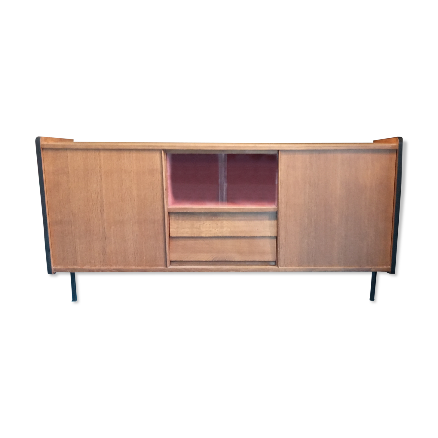 Oak-plated 1950s enfilade