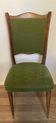 Vintage green velvet chair