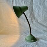 Metal and brass cocotte desk lamp - 1950