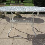 Aluminum cast iron garden table