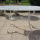 Table de jardin en fonte d'aluminium