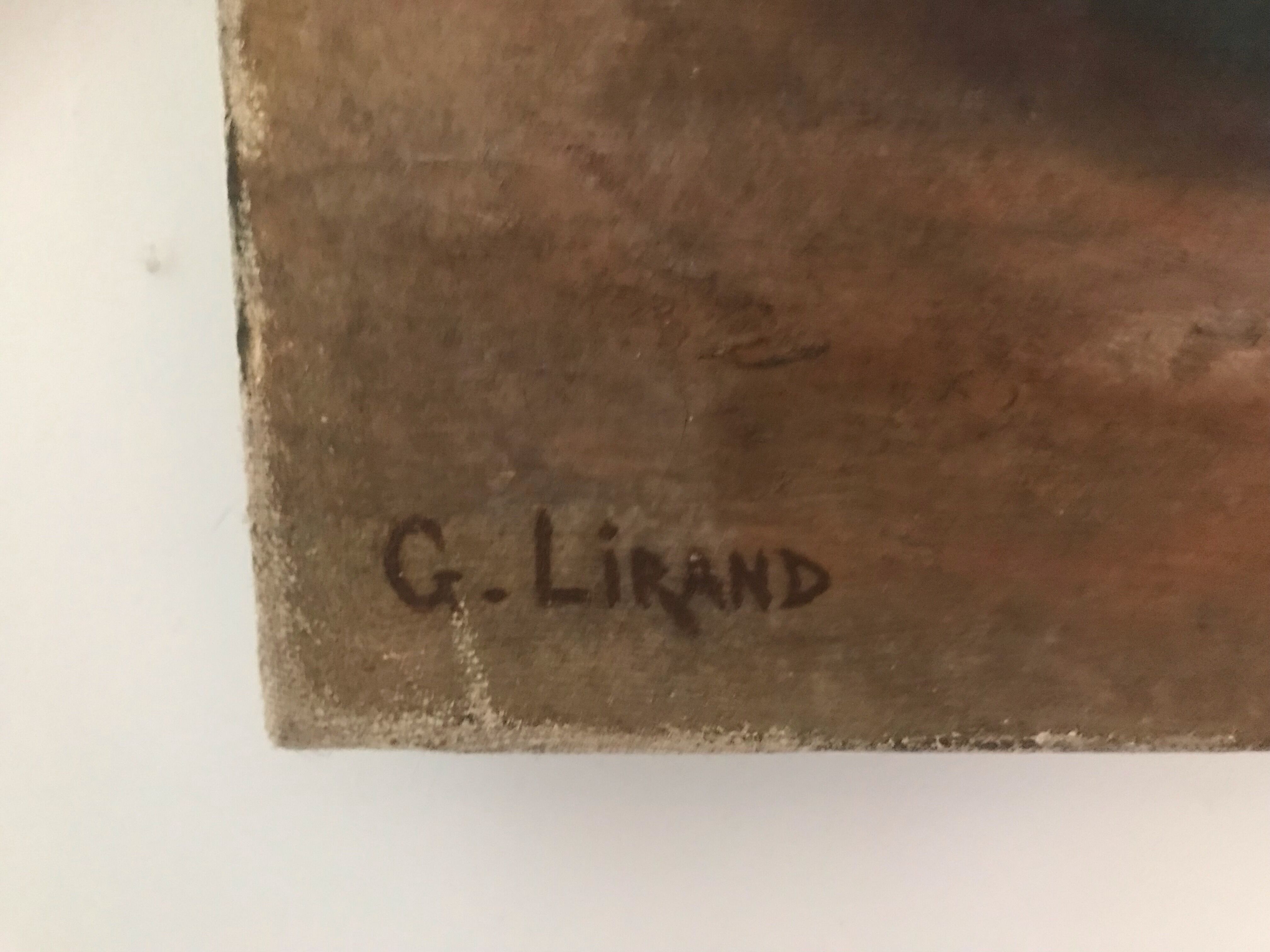 Auto portrait d'un peintre brocanteur, G. Lirand