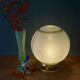 Lampe à poser globe vintage en verre granité vert et doré