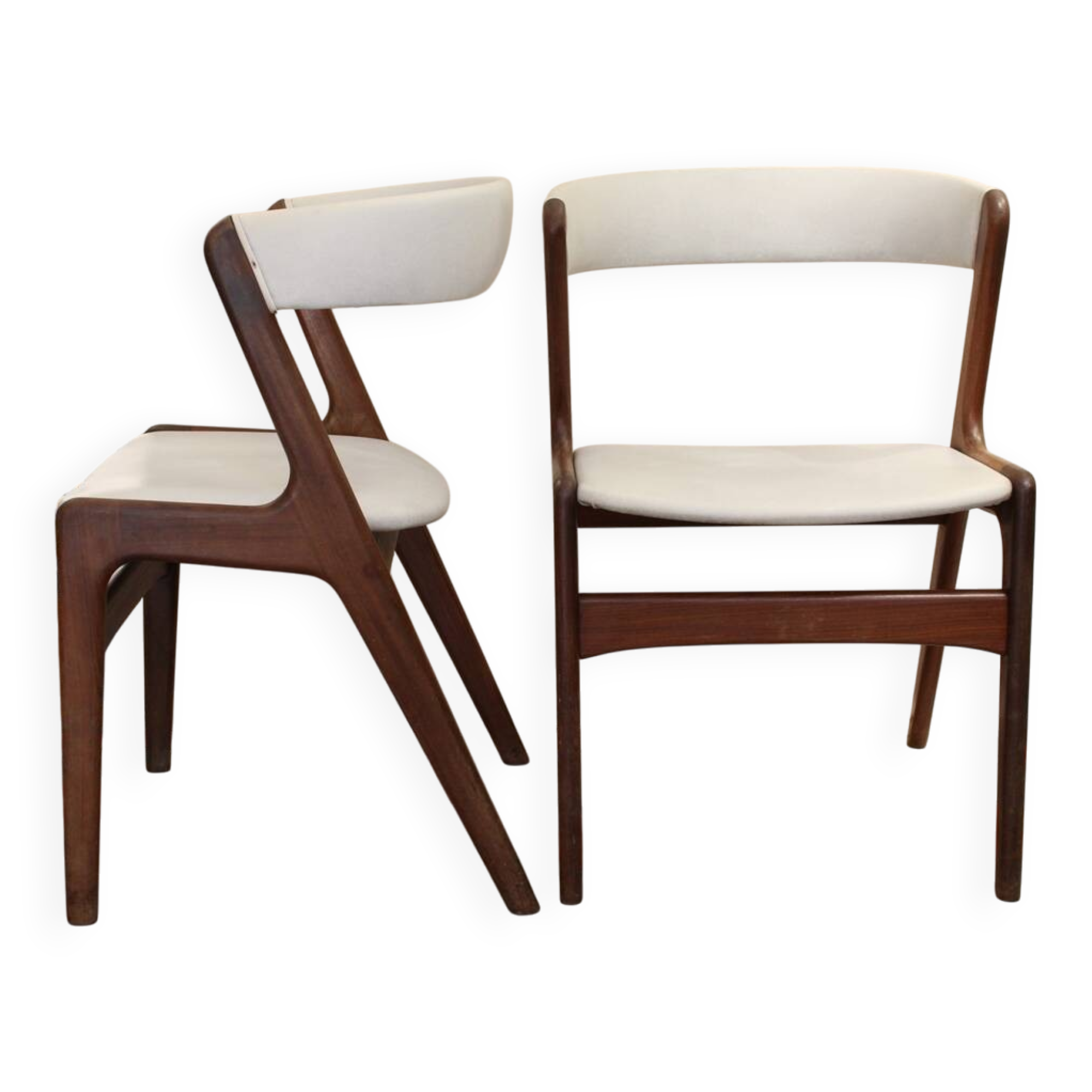 Pair of T21 Fire model chairs by Kai Kristiansen circa 1960