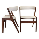 Pair of T21 Fire model chairs by Kai Kristiansen circa 1960