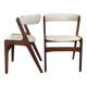 Paire de chaises modèle T21 Fire de Kai Kristiansen vers 1960
