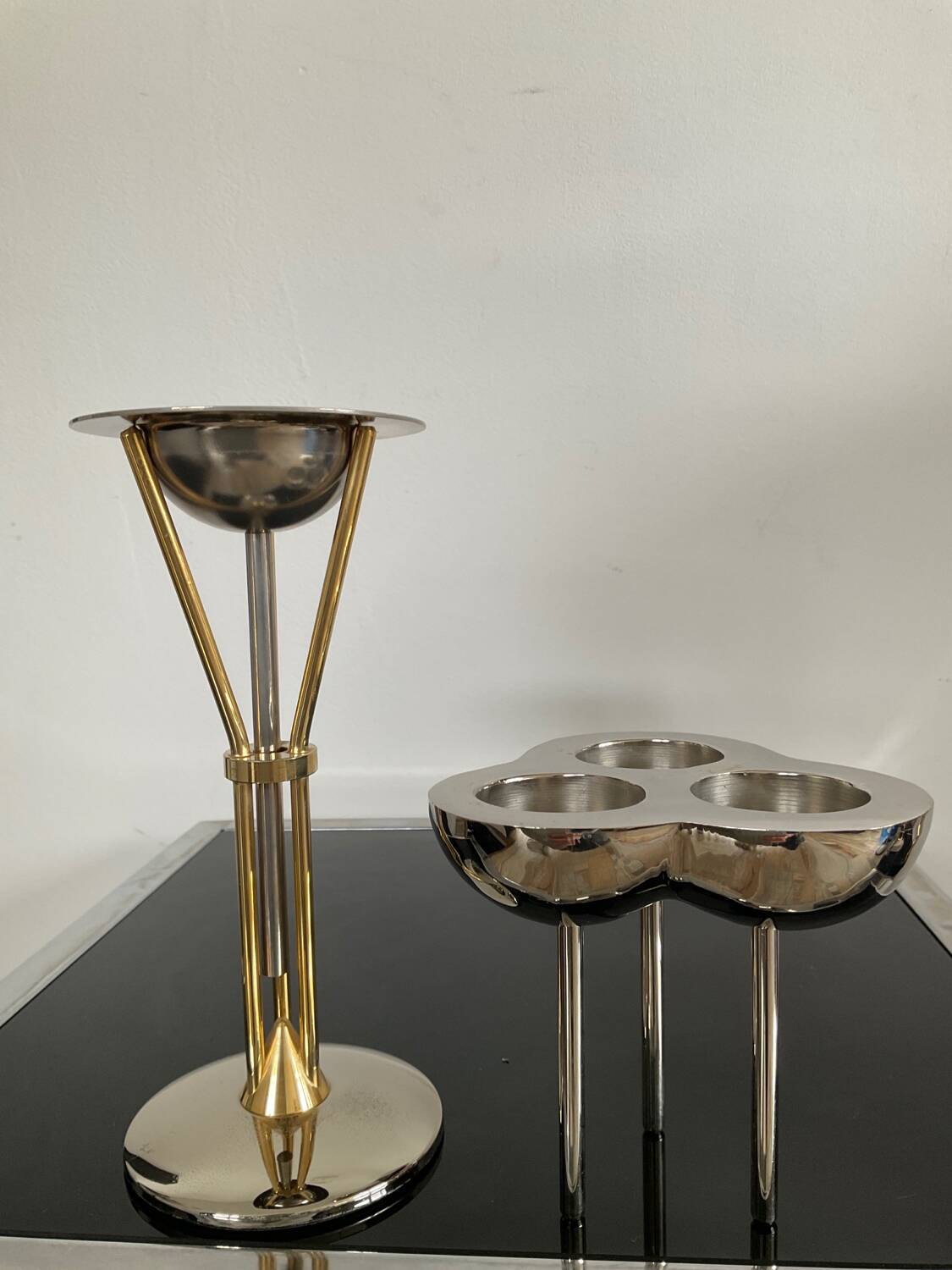 Pair of brass candlesticks from the 70s-80s