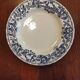 8 blue & white dinner plates (Royal Tudor Gien Lunéville Ceraminter)