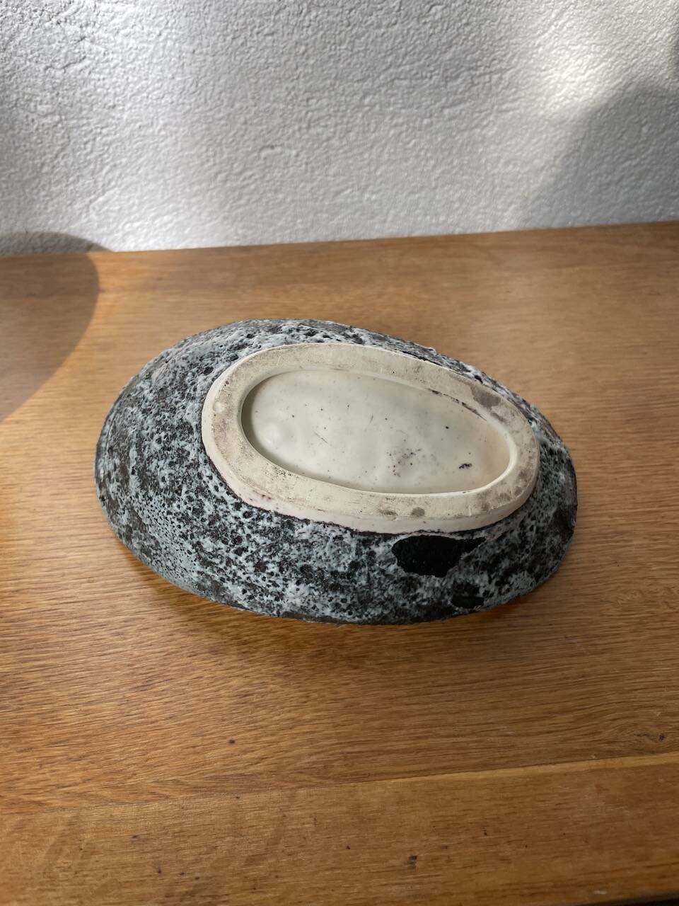 Empty ceramic pocket Fatlava Vallauris 1950