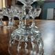 7 antique crystal champagne coupes