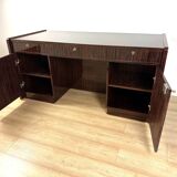 Art Deco “New York” double-sided desk – Macassar ebony veneer