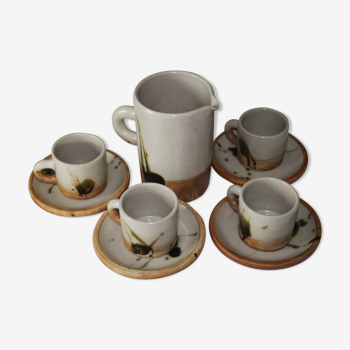 Ceramic La Colombe coffee set