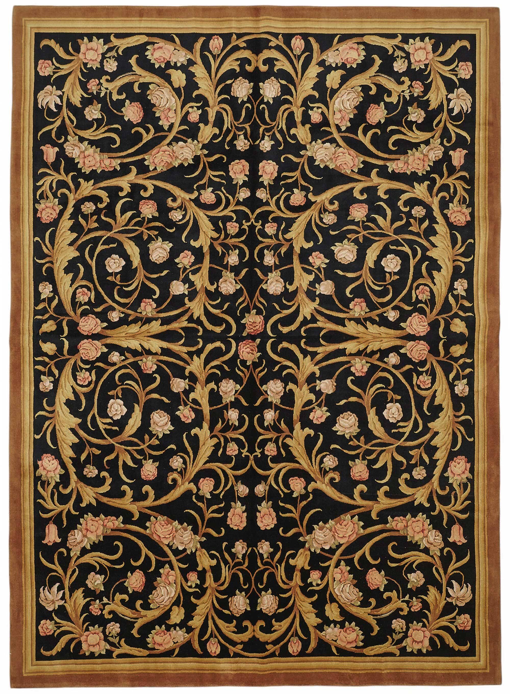 Turkish Handknotted Wool Oushak Rug 274 cm x 375 cm
