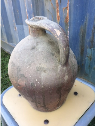 Old terracotta jar 27 cm