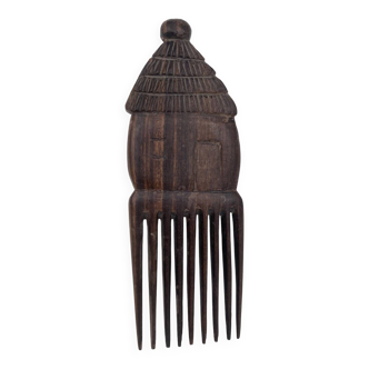 Old ethnic comb in exotic wood