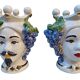 Teste di moro siciliane in ceramica