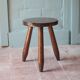 Vintage stool, tripod wooden stool, occasional stool, plant stand,