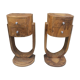 Pair of art deco bedsides
